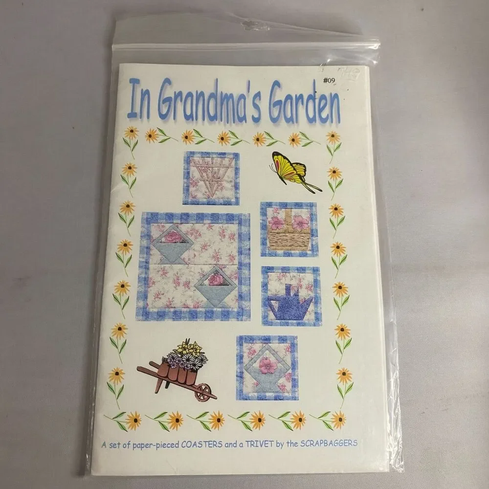 #8070 In Grandma's Garden Coasters and Trivet Sewing Pattern